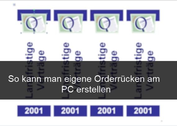Ordnerrücken drucken: Vorlagen für Word und Co.