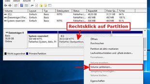Windows: Festplatte partitionieren – so geht's