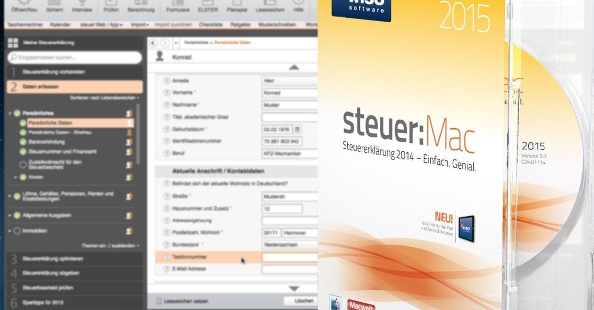 Wiso Steuer 2015 Fur Die Steuererklarung 2014 Infos Und Download