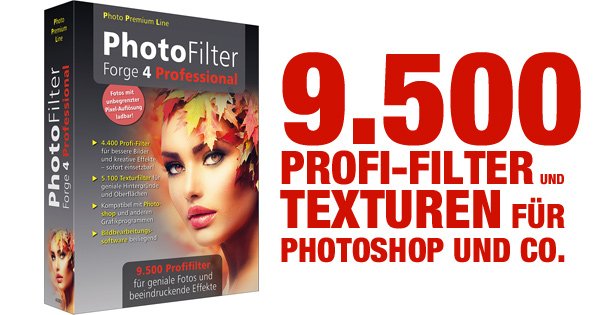 9.500 Profi-Filter und Texturen für Photoshop und Co.