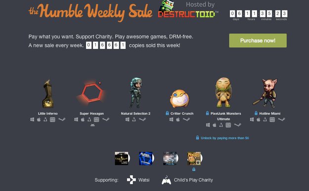 Humble Weekly Sale: Hotline Miami, Natural Selection 2 und mehr