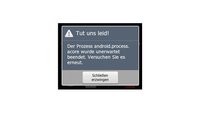 Lösung: Der Prozess android.process.acore wurde unerwartet beendet
