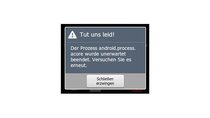 Lösung: Der Prozess android.process.acore wurde unerwartet beendet