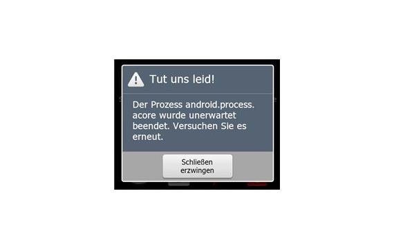 android.process.acore unerwartet beendet: Hilfe und Lösungen
