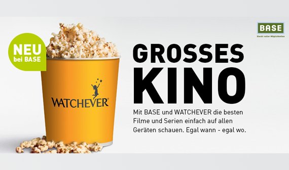 Base & Watchever kooperieren: Flatrate mit fester Laufzeit