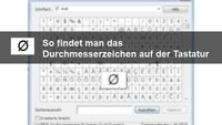 Durchschnittzeichen mit der Tastatur in Word, Excel und Co. schreiben