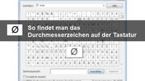 Durchschnittzeichen mit der Tastatur in Word, Excel und Co. schreiben