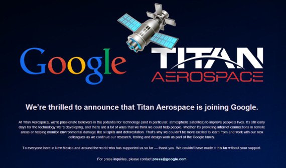 Sci-Fi: Google kauft Solardrohnenhersteller Titan Aerospace