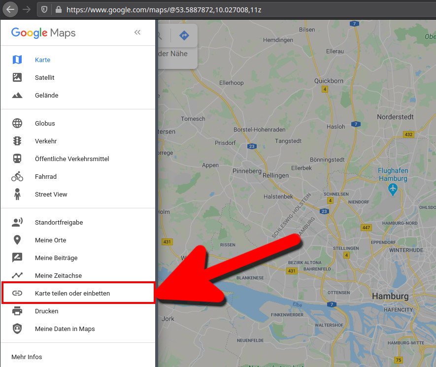 Google Maps einbinden (Karte, Route, Street-View) – so geht's