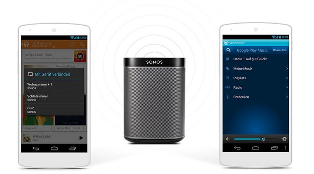 Google Play Music: App spielt Musik auch auf Sonos-Geräten