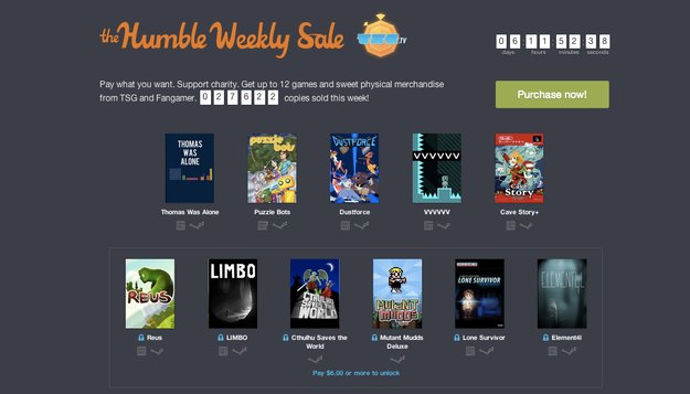 Humble Weekly Sale: Thomas Was Alone, Limbo, Lone Survivor und mehr im Paket