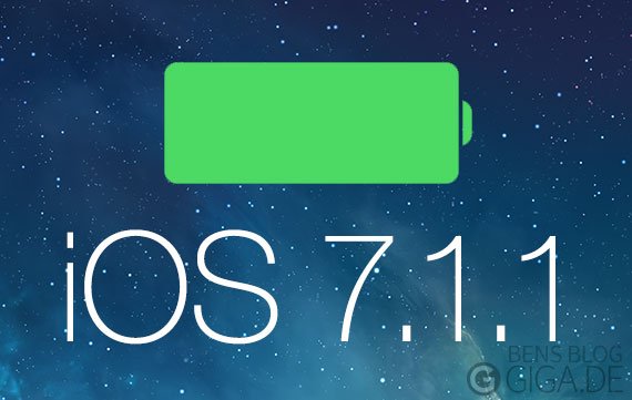 iOS 7.1.1 verbessert Akkulaufzeit deutlich