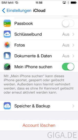 iOS Anleitung: Mein iPhone/iPad suchen aktivieren und deaktivieren