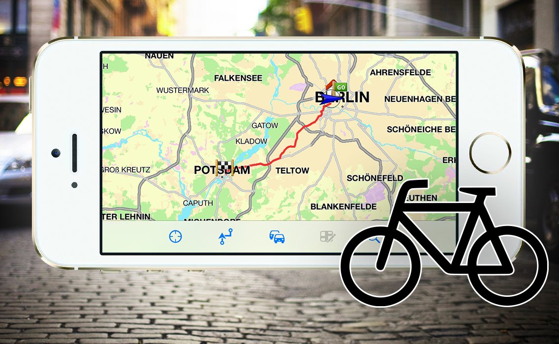 FahrradNavigation für iPhone im Test Google Maps