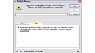 Outlook versendet keine Mails: 0x800ccc und andere Fehlermeldungen
