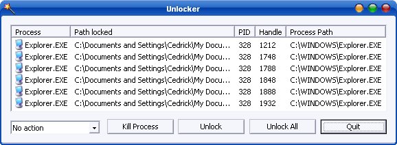 Das Tool „Unlocker“ entsperrt Dateien aller Art. Bild: emptyloop.com