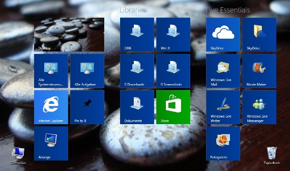 Windows 8: Startbildschirm ändern