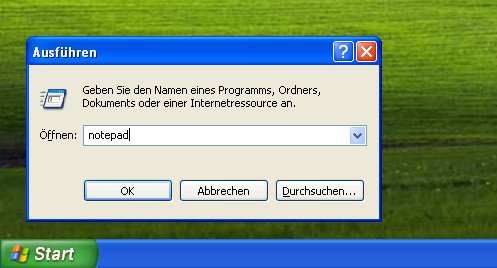 So öffnet ihr den Editor in Windows XP. Bild: GIGA