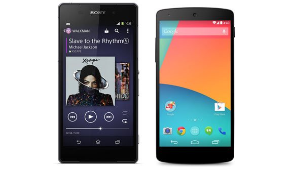 Sony Xperia Z2 vs. Google Nexus 5: Technische Daten im Vergleich