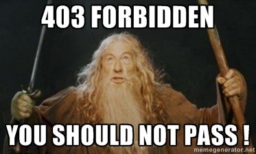 Was bedeutet 403 forbidden und was tut man dagegen?