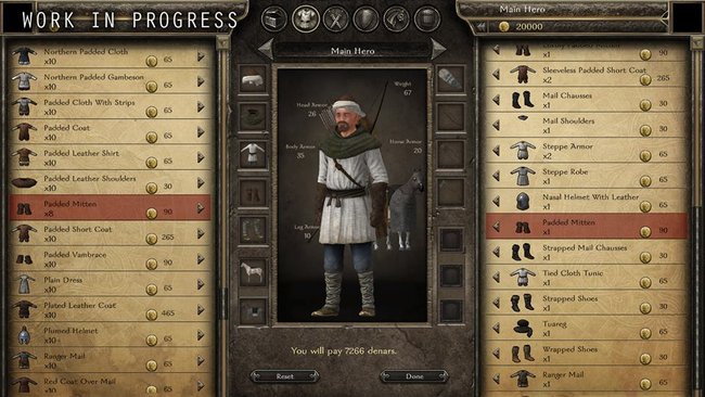 Bannerlord: Vorläufiges Handels-Interface mit Charakteransicht
