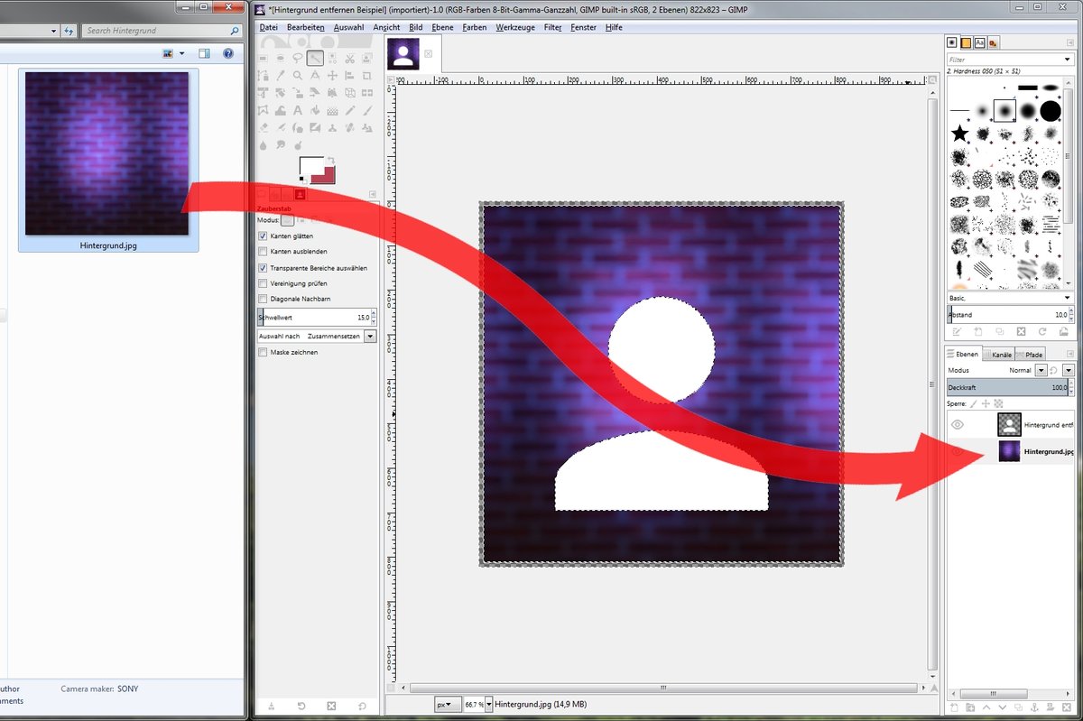 Gimp Hintergrund Transparent Machen Andern Oder Entfernen