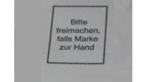 „Bitte freimachen, falls Marke zur Hand“: Bedeutung und Infos