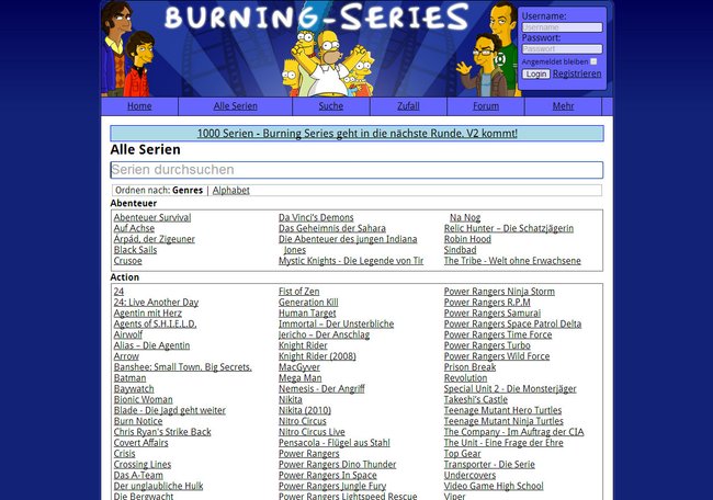 burning series