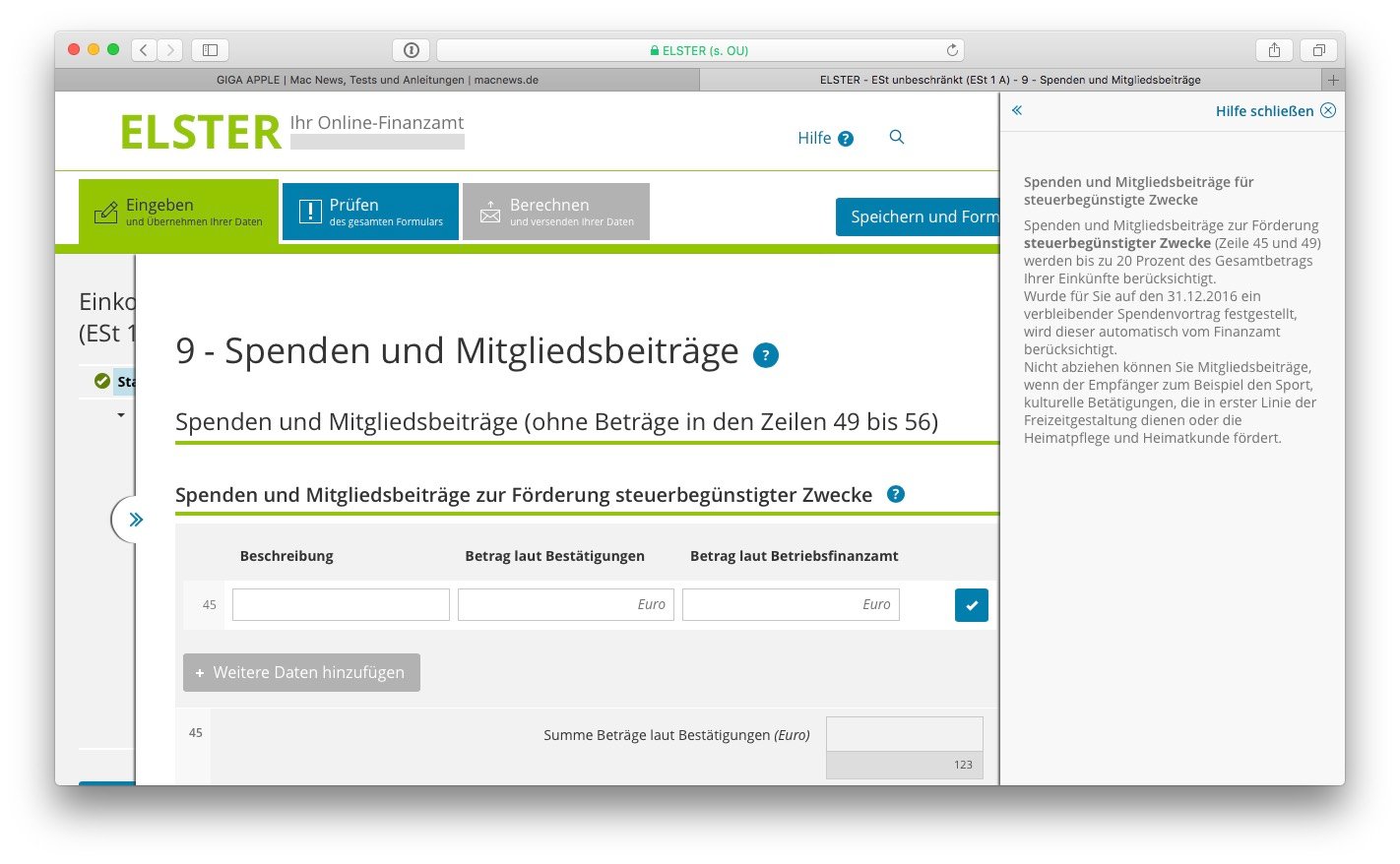Kann Man Elster Auf Mehreren Geräten Nutzen Steuererklärung und Elster auf Mac und iPad, so gehts