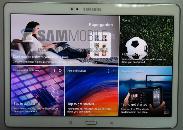 Samsung Galaxy Tab S 10.5: High End AMOLED-Tablet sieht aus wie ein großes Galaxy S5