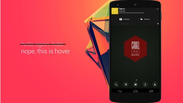 Paranoid Android: Hover-Benachrichtigungssystem ersetzt HALO
