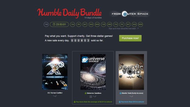 Humble Daily Bundle: Ab in den Weltraum mit X3: Terran Conflict und mehr