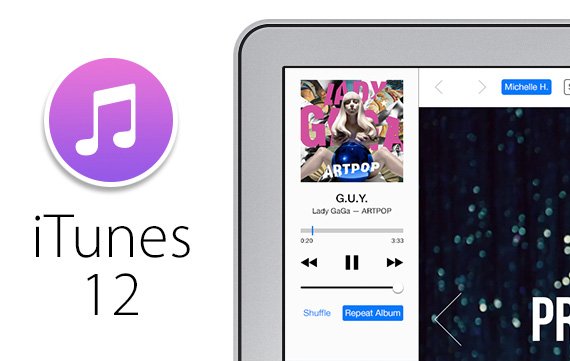 iTunes 12 mit neuem Flat-Design - Konzept
