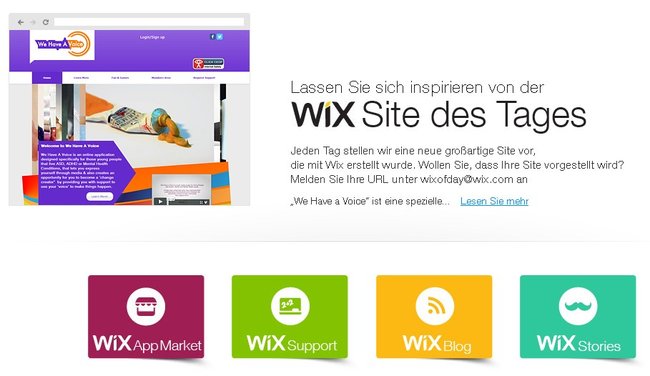 kostenlose homepage wix