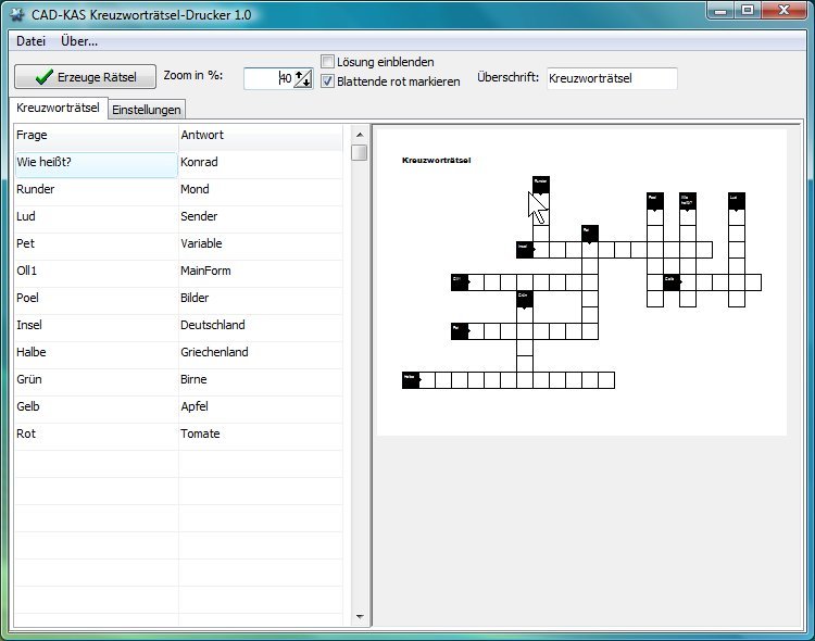Kreuzworträtsel ausdrucken gratis zum Sudoku ausdrucken