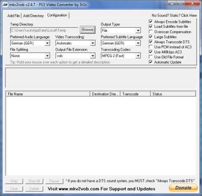 TÉLÉCHARGER MKV2VOB 2.4.9 2.4.9 TÉLÉCHARGER MKV2VOB
