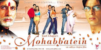 mohabbatein - poster