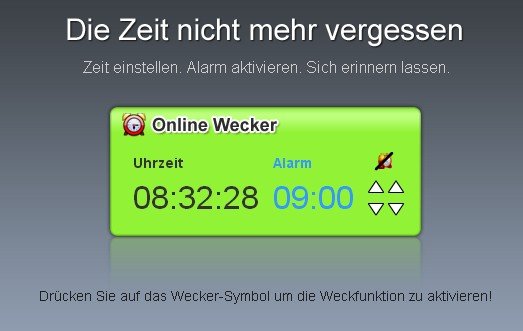 online wecker mini