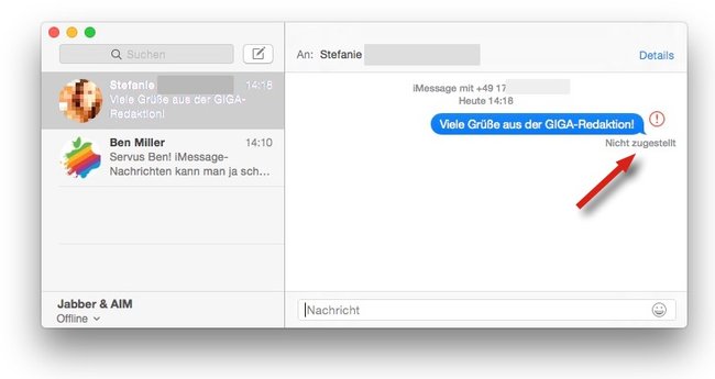 Mac-Nachricht-iMessage