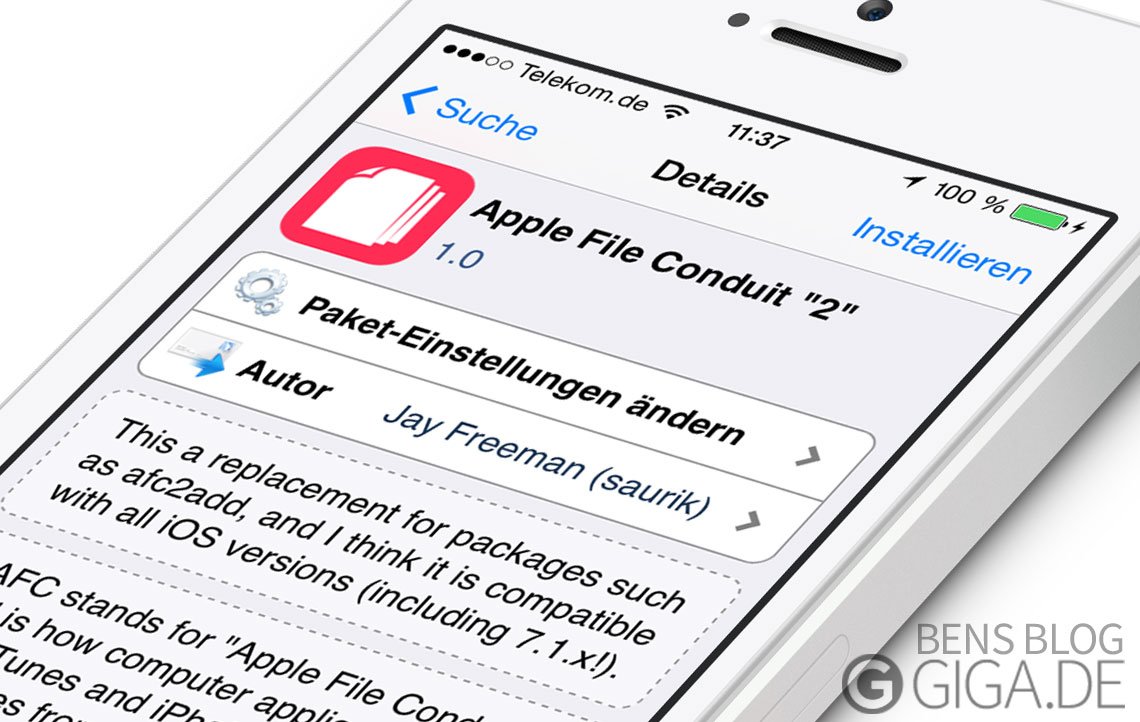 Apple File Conduit 2 Zugriff auf iOSSystemverzeichnis per USBKabel