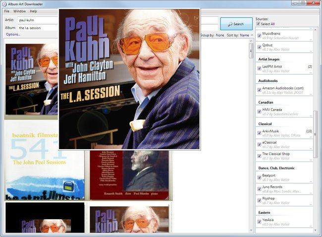 Der Downloader beschränkt sich nicht auf eine CD Cover Datenbank - er durchsucht mehr als vierzig!