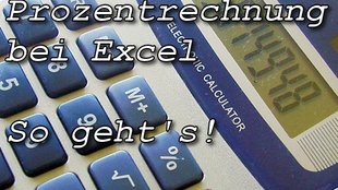 Excel: Prozent-Rechnung –Beispiel: Mehrwertsteuer