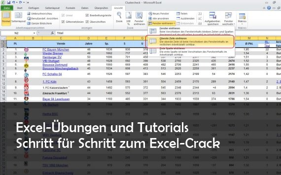 Hier gibt es Excel-Übungen mit Lösungen