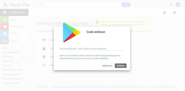 google-play-store-einloesen