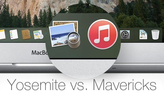 OS X Yosemite vs. Mavericks: Apple killt das „Vorschau-Kind“ (Icon-Vergleich)