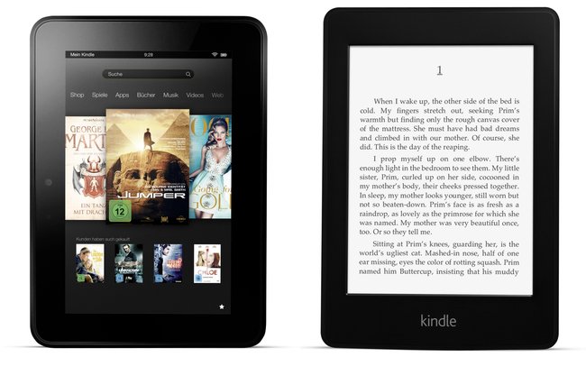 Kindle Fire HD 7.0 (32 GB) und Kindle Paperwhite 3G: Amazon-Tablet und eReader aktuell für je 99 Euro [Deal] Bild