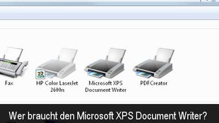 Microsoft XPS Document Writer: Brauche ich den und kann an ihn entfernen?