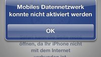 Mobiles Datennetzwerk konnte nicht aktiviert werden: Die Rettung