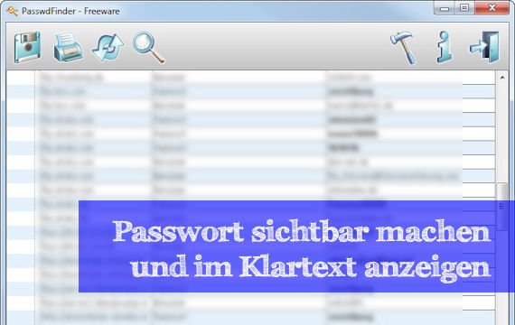 Ein Passwort sichtbar machen - Passwort-Tools
