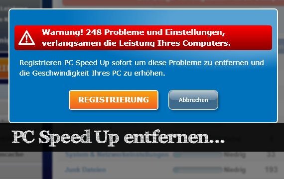 PC Speed Up entfernen - Die Malware sicher löschen